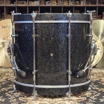 VINTAGE 1980's Sonor 17x22 Hilite Bass Drum in Black Diamond image 5