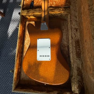 Fender Pawn Shop Super-Sonic 2013 - 2014 - Sunfire Orange Flake WITH CASE image 7
