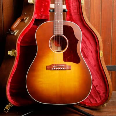 Gibson J-45 Faded 50s Faded Sunburst Acoustic-Electric Guitar image 2