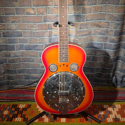 Liberty Square-Neck Resonator Slide Guitar Cherry Sunburst image 1