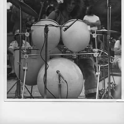 Zickos Artistry 1970s White Fiberglass Prototype Drum Set image 5