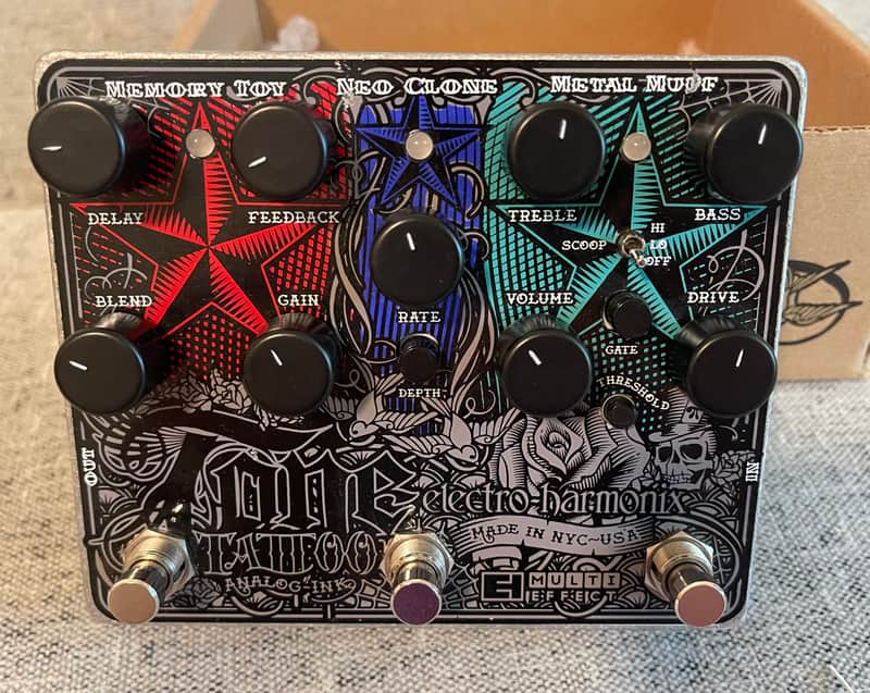 Electro-Harmonix Tone Tattoo Multi-Effect Pedal 2012 - Present Black / Gray image 1