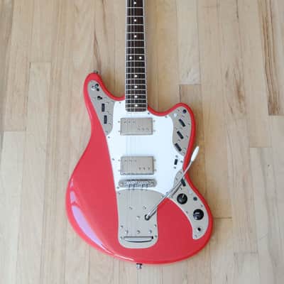 Bilt Relevator USA Made Custom Offset Electric Guitar Fiesta Red Mastery & ohsc image 2