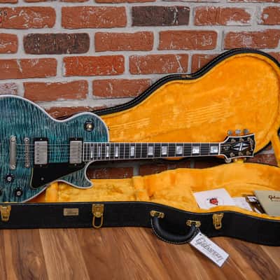 Gibson Custom Shop Les Paul Custom AAAA Flame Maple Top Murphy Lab Heavy Aged Nordic Blue 2025 w/OHSC image 2