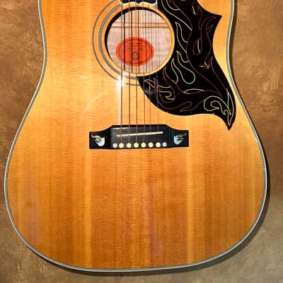 2001 GIBSON CUSTOM SHOP FIREBIRD DREADNOUGHT ACOUSTIC GUITAR NATURAL FINISH LIKE NEW image 2
