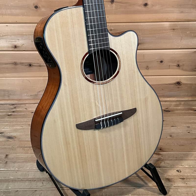 Yamaha NTX1 Acoustic-Electric Classical Guitar - Natural image 1