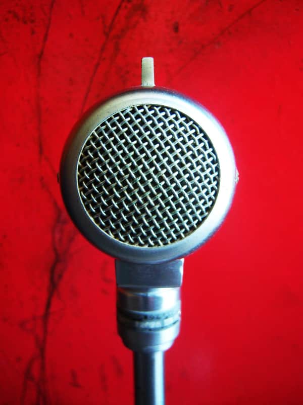 Vintage 1940's Turner 22D dynamic microphone High Z satin chrome w