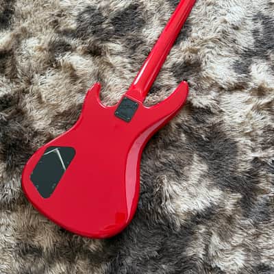 1990s B.C. Rich Innovator PJ Bass - Red image 8