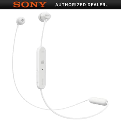 Sony WI-C300 Stamina Wireless In-Ear Headphones w/ Bluetooth - White (WIC300/W) image 2
