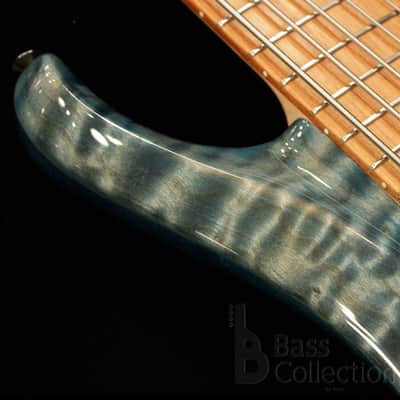 Roscoe LG Custom 6st/34 (Exhibition Grade Quilt Maple Top / Faded Blue Jean) image 4