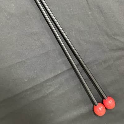 VINTAGE Promark Medium Rubber Mallets, Red, Flexible Plastic Shafts - MINT image 10