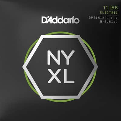 D'Addario NYXL1156 Nickel Wound Electric Strings Med Top/Xtra-Heavy Bottom 11-56 image 1