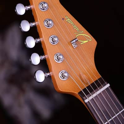 Dhatarattha HSS Strat-Style – Fiesta Red Nitro Relic image 7