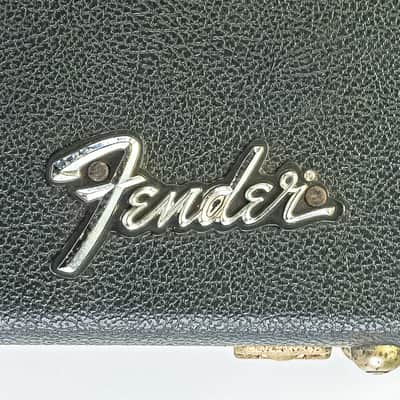 Vintage Fender G&G Guitar Case Late 60s Early 70s Black Tolex Orange Interior image 2