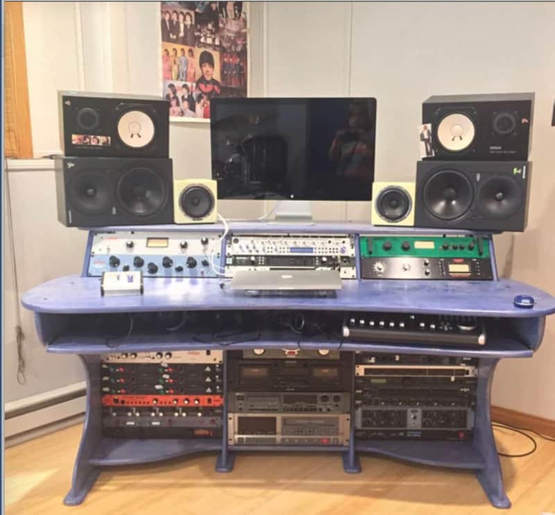 Handmade Recording Studio/Producer Desk 2019 - Blue image 1