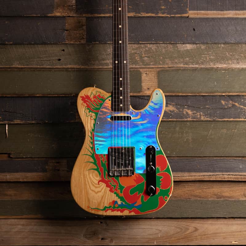 Fender Artist Series Jimmy Page Telecaster with Rosewood Fretboard 2019 - Natural with Dragon Graphic