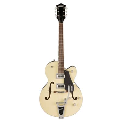 Gretsch G5420T Electromatic Classic Hollow Body Single-Cut 6-String Right-Handed Electric Guitar with Bigsby Tailpiece (Two-Tone Vintage White/London Gray) image 1