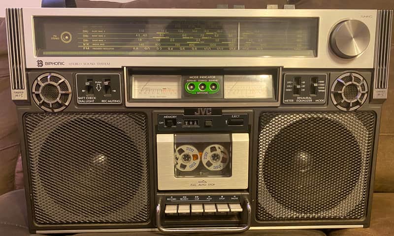 JVC RC-838 JW BIPHONIC BOOMBOX 1980 Black/Silver | Reverb