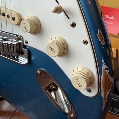 2025 Fender Custom Shop Stratocaster Pro W25 Relic - Aged Lake Placid Blue image 6