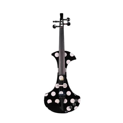 Aileen AV-D501 Electric Violin 4/4 – 20th Anniversary Edition with Piezo Pickup - White Dot image 3