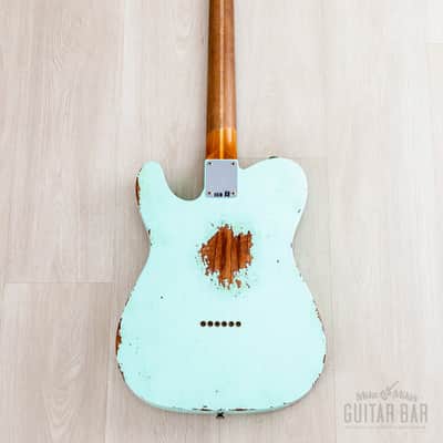 2023 Fender Custom Shop ‘52 Telecaster Roasted Heavy Relic Surf Green w/ Streamlined U Neck image 3