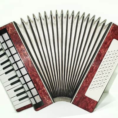 Russian Lightweight Piano Accordion 60 Bass Yunost for Beginners Children Kids, New Straps, Small Concertina Musicales for Study, 2550 image 2