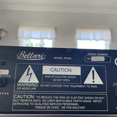 Bellari RP583 Studio Dual Tube Compressor/Limiter image 10