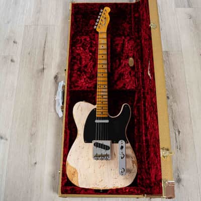 Mint Fender Custom Shop S23 Limited Edition 1950 Double Esquire Heavy Relic Guitar, Aged White Blonde image 13
