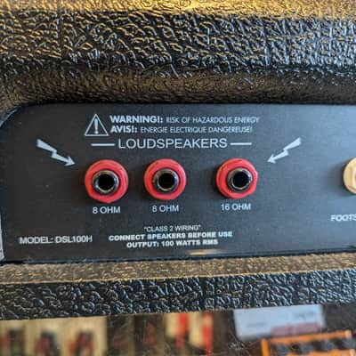 Marshall DSL100H 2-Channel 100-Watt Guitar Amp Head 2012 - 2017 - Black image 7