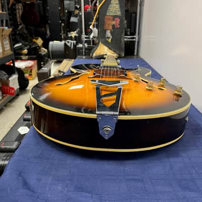 Vintage Ventura Hollow Body Electric Guitar Made in Japan with Case ES-175 Style image 23