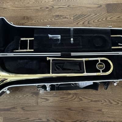 Bach TB301 Student Model Tenor Trombone 2010s - Clear-Lacquered Brass image 7