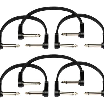 Hosa CFP-606 Flat Guitar Patch Cable - 6IN (6-Pack)