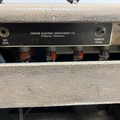Vintage Fender Super 6G4A Brownface 40-Watt 2x10" Tube Guitar Combo Guitar Amp Amplifier 1960 image 8