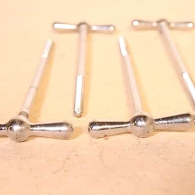 Ludwig 6-1/8" Chrome T Rods 8pk Vintage 1950's -60's image 6