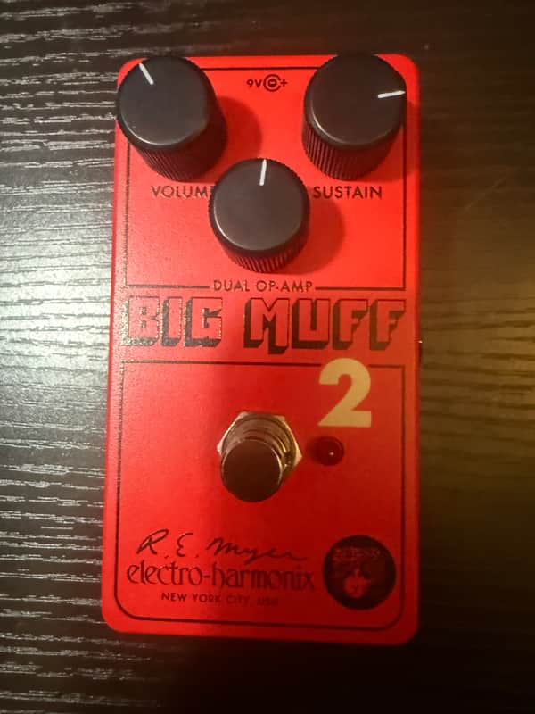 Electro-Harmonix / JHS Nano Big Muff 2 Dual Op-Amp Fuzz 2025 - Present Red