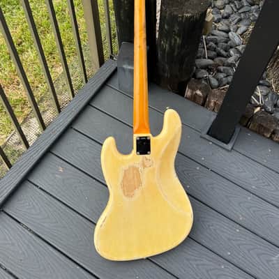 Fender Jazz Bass  1960 - ultra rare & original Stack Knob in an Olympic White Custom Color ! image 5