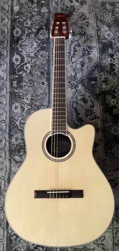 Ovation Guitar Applause Balladeer Plus Spruce Top Acoustic Electric Nylon String image 1