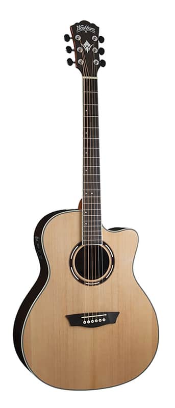 Washburn AG70CEK | Apprentice Series Grand Auditorium Cutaway Acoustic Electric Guitar w/ Electronics & HSC. New with Full Warranty! image 1