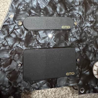 EMG SL20 Steve Lukather HSS Prewired Loaded Pickguard 2010s - Black/Black Pearl image 2
