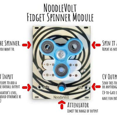 NoodleVolt Spinner v1.5 Metal 2025 - Black & White image 4