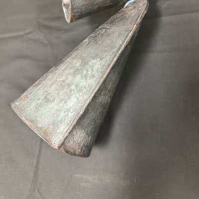 Gankogui, West African Double Bell, Large 13"x4.5", w/Beater - MINT image 8