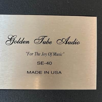 Golden Tube by Solo Electronics SE 40 Amp & Sep 1 Pre Amp 2000 approximately - Black & Silver image 10