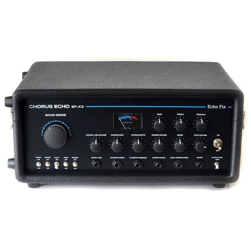 Echofix EF-X3 Tolex Enclosure Black Echo BBD Analog Chorus & Spring Reverb image 1