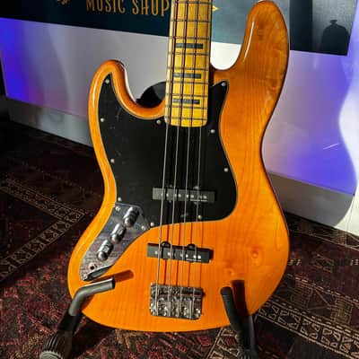 Fender Squier Vintage Modified '70s Jazz Bass LEFTHAND - Natural image 2