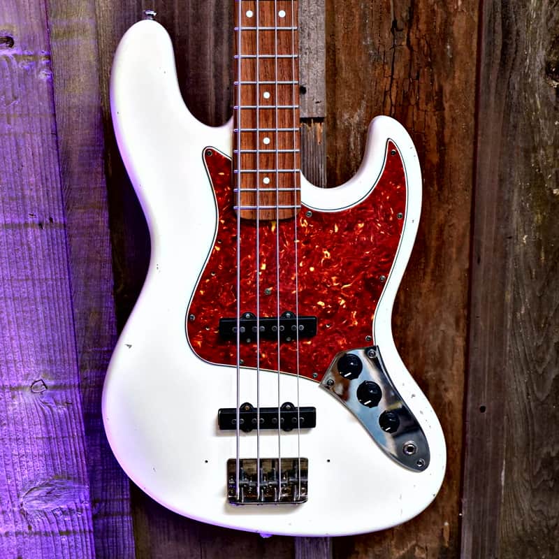 Keith Holland J Bass-ANS #1315 - Vintage White image 1