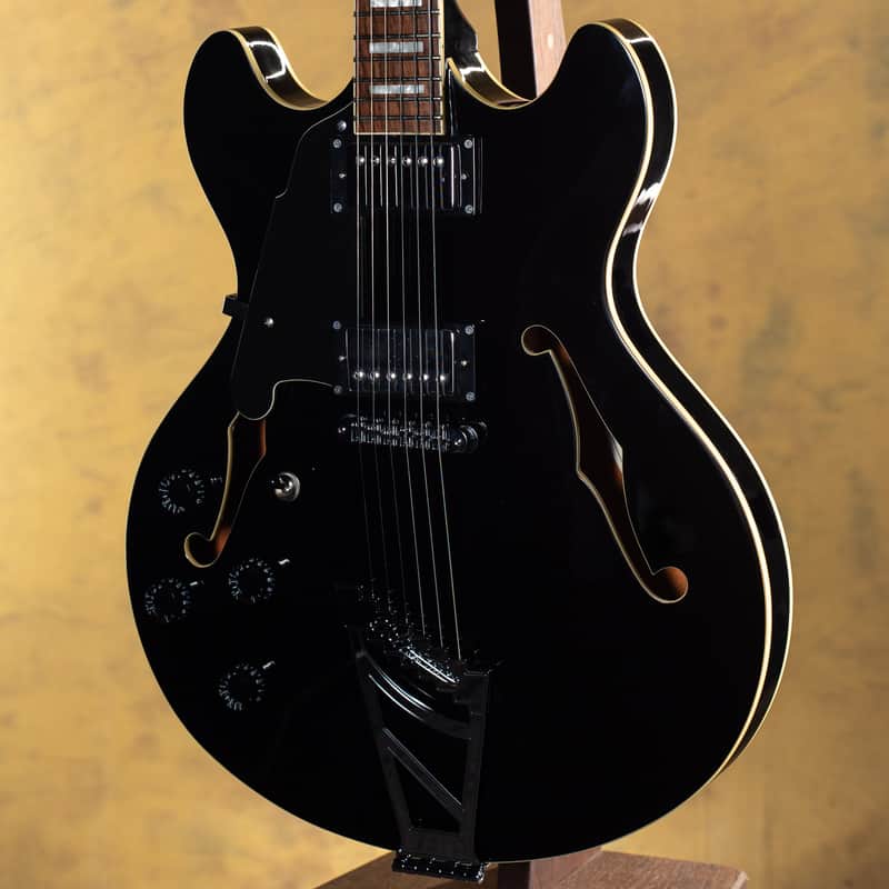 D'Angelico Premier DC Black Left Handed image 1