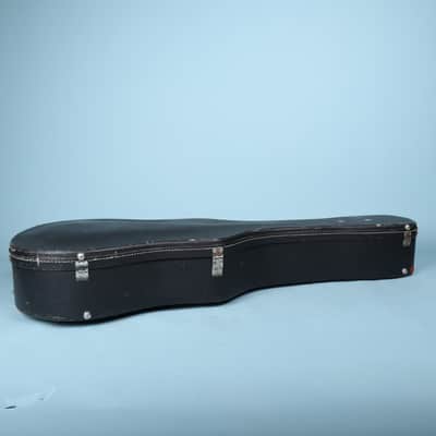 Vintage Guild Acoustic Guitar Hard Case Black Tolex Plush Interior Latches image 8