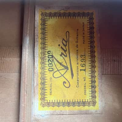 Rare Aria Acoustic Guitar, Made in Japan, 1968-1974 Matsuoka-built image 3