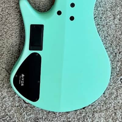 Mint Ibanez EHB1005MSSFM Headless 5-String Bass w/Bag - Seafoam Green Matte image 2