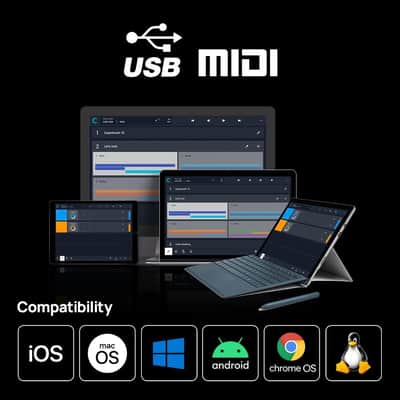 U6MIDI Pro - MIDI Interface with Router, Mapper, and Filter - Plug-and-play USB MIDI for computers - Standalone 3-in-3-out MIDI for Merge, Split, Thru image 6